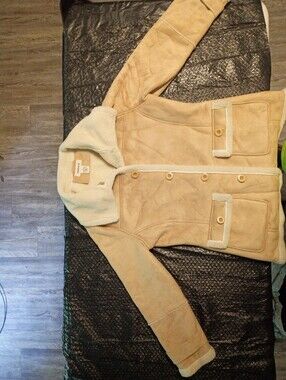 Westbound Tan Coat with Cream Sherpa Lining